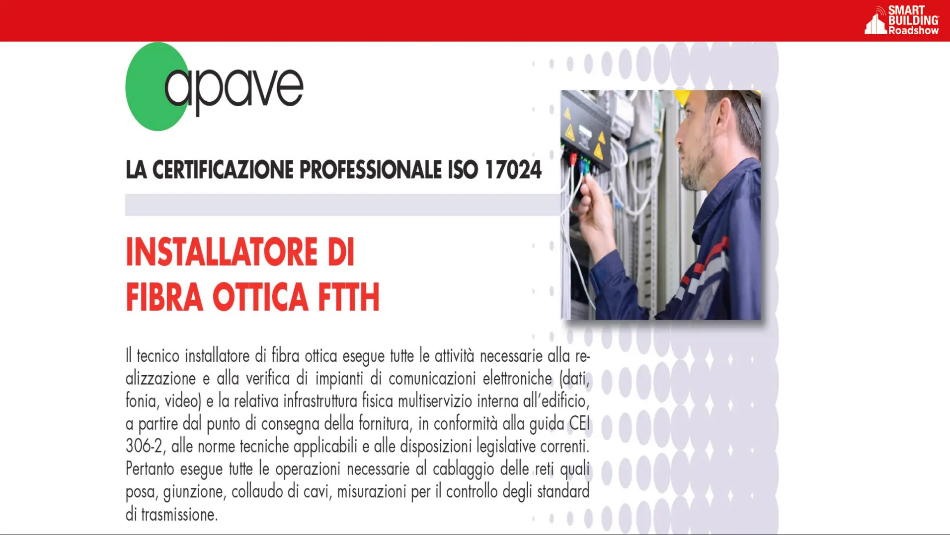 Corso di formazione Tecnico Smart – Apave – Brescia – 2022