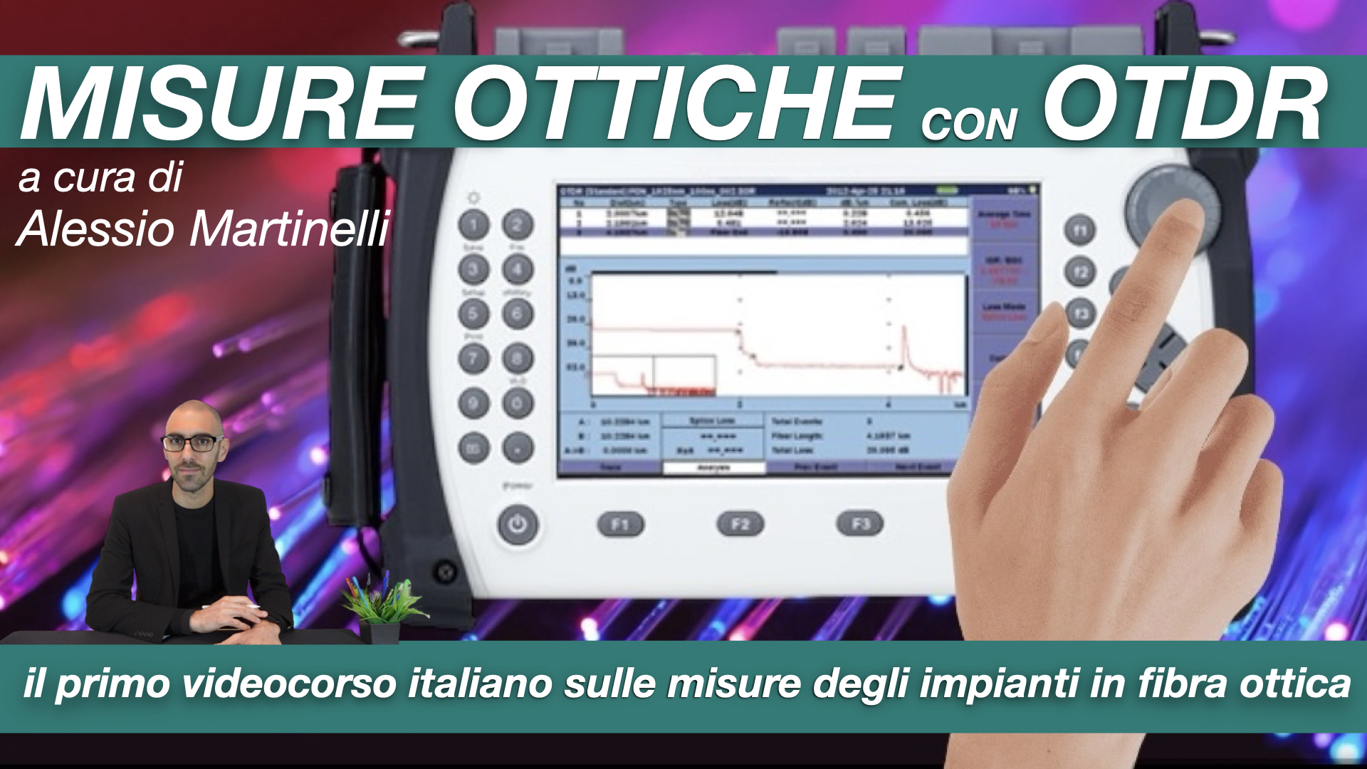 Cover Videocorso Misure ottiche con OTDR